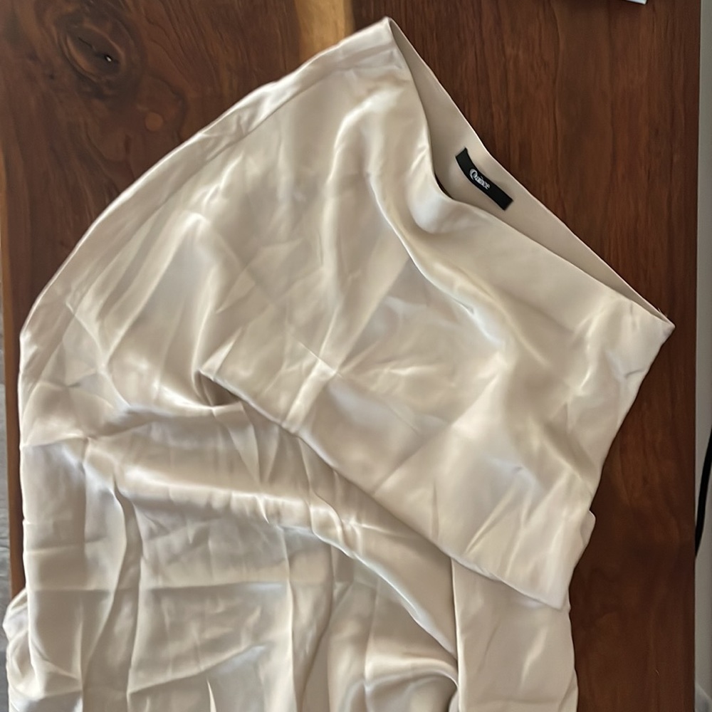 Quince washable 100% silk maxi skirt champagne